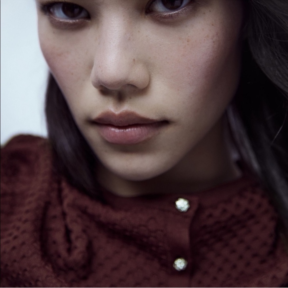 Zara Jewel Button Textured Cardigan - Picture 10 of 10